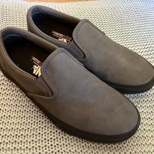 EUC Vans Dennis Enarson BMX Slip-On Men’s Size 8 Gray Pewter Black Shoes